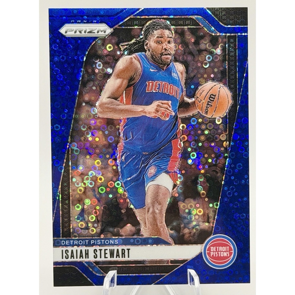 2024-25 Panini Prizm #106‎ Isaiah Stewart Prizms Fast Break Blue #/150